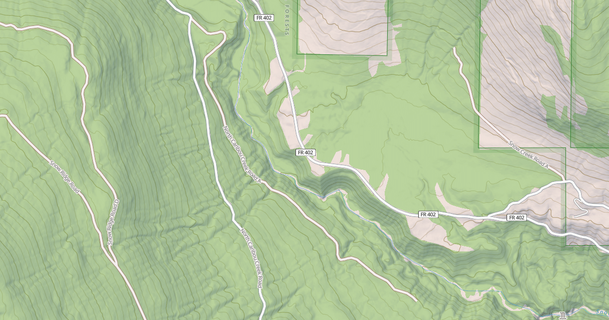 Map preview of NORTH CARIBOU CREEK A