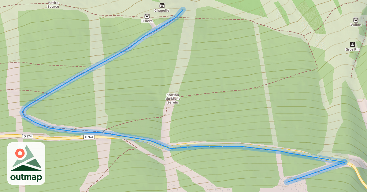 Map of Piste en "V"