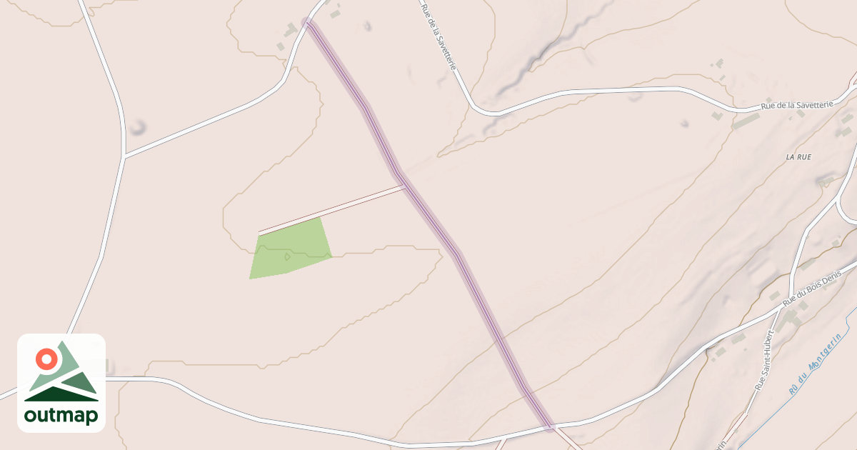 Map of Chemin de Villeneuve/Yonne à Villeneuve la Dondagre