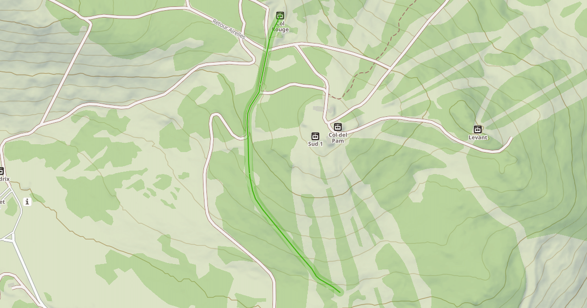 Map preview of Retour Airelles