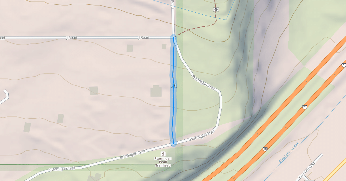 Map preview of Ptarmigan Pass Trail