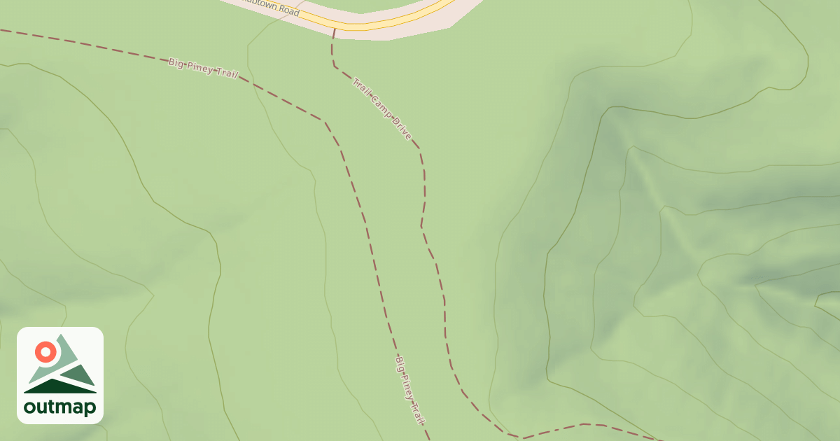 Map of BIG PINEY TRAIL CAMP