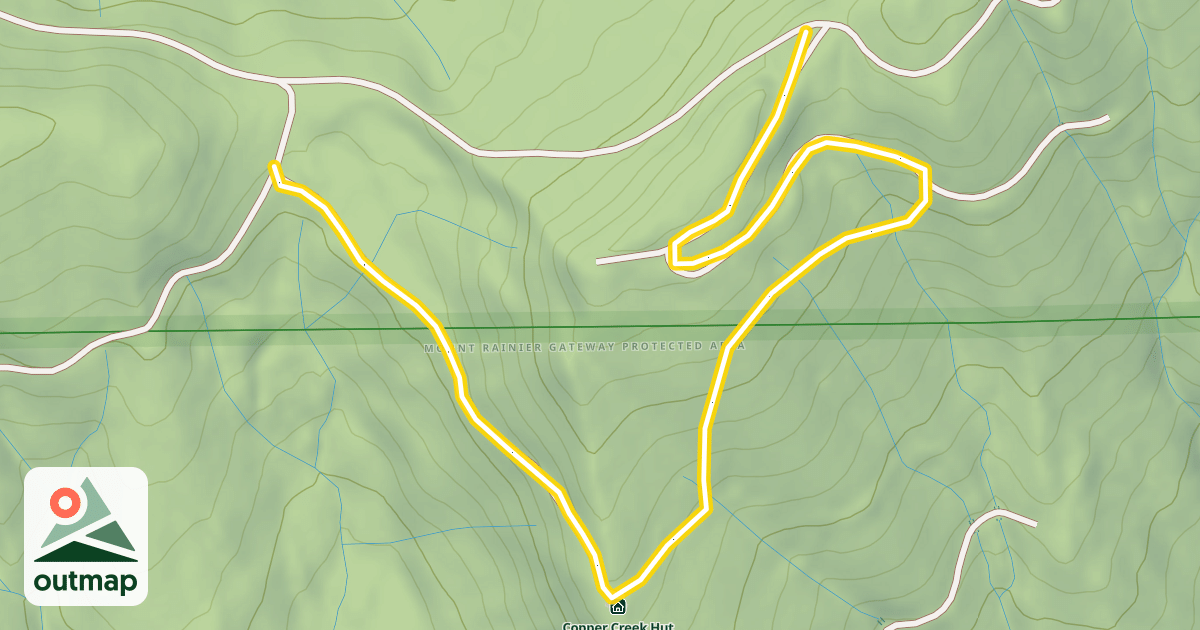 Map of To Copper Creek Hut