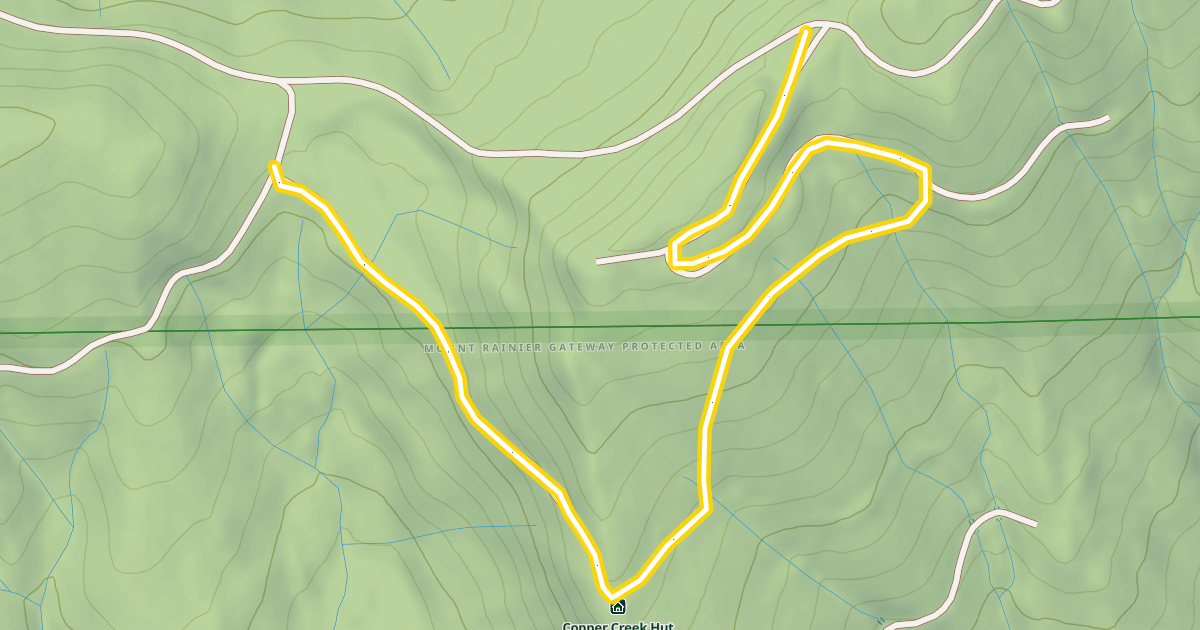 Map preview of To Copper Creek Hut
