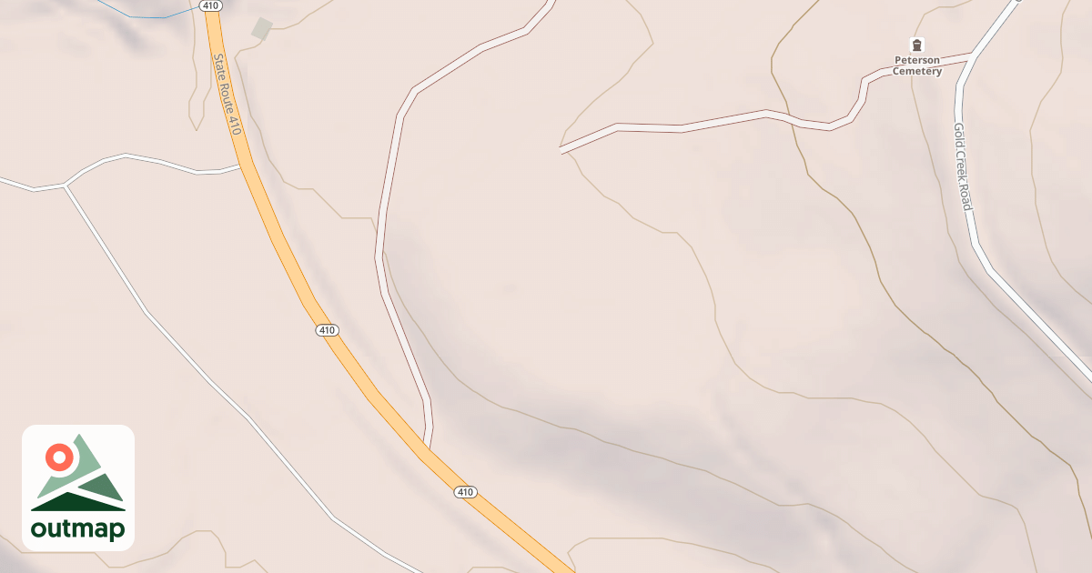 Map of GOLD CREEK SUMMER HOMES SPUR