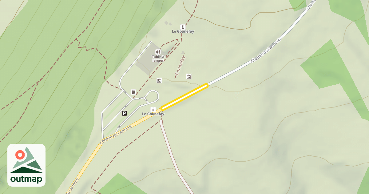 Map of Chemin du Larmont