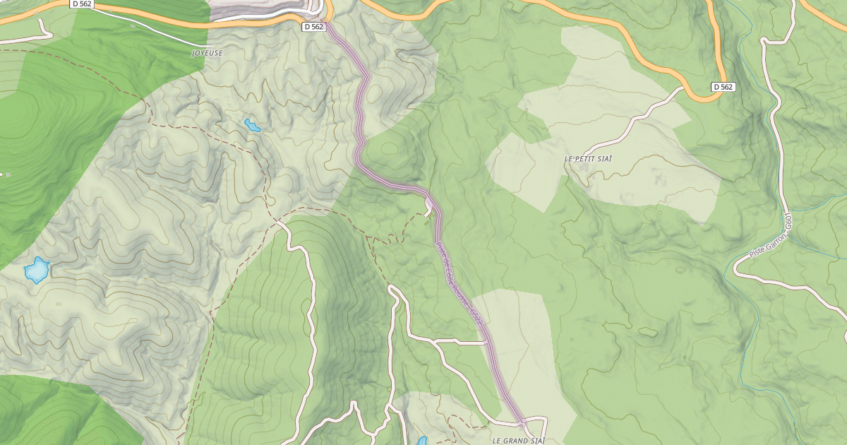 Map preview of Piste de Colle Rousse - G522