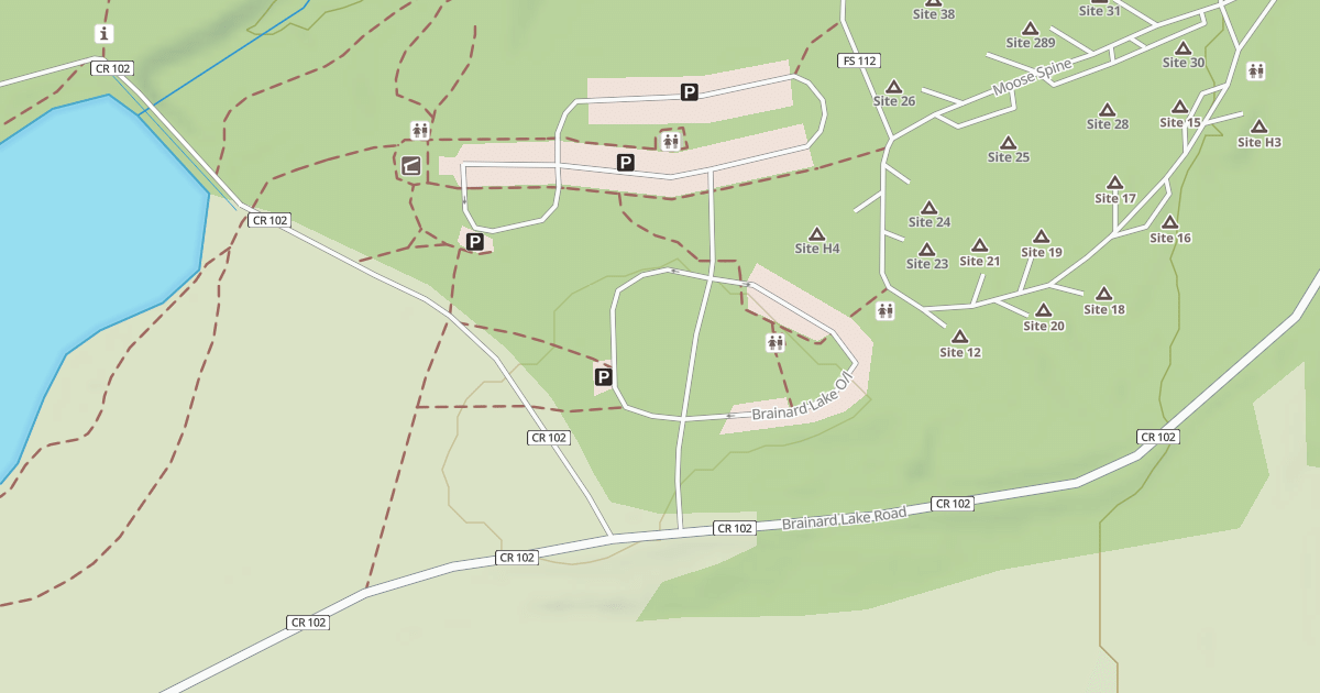 Map preview of BRAINARD LAKE O/L