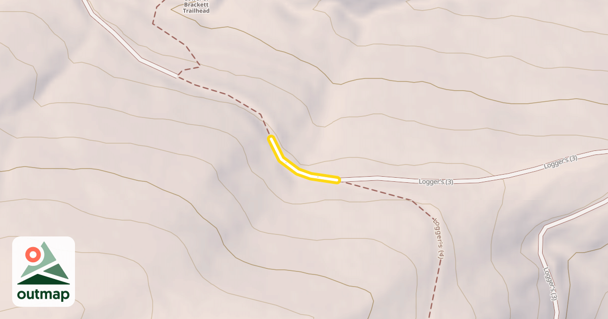 Map of East Bridger North Trail