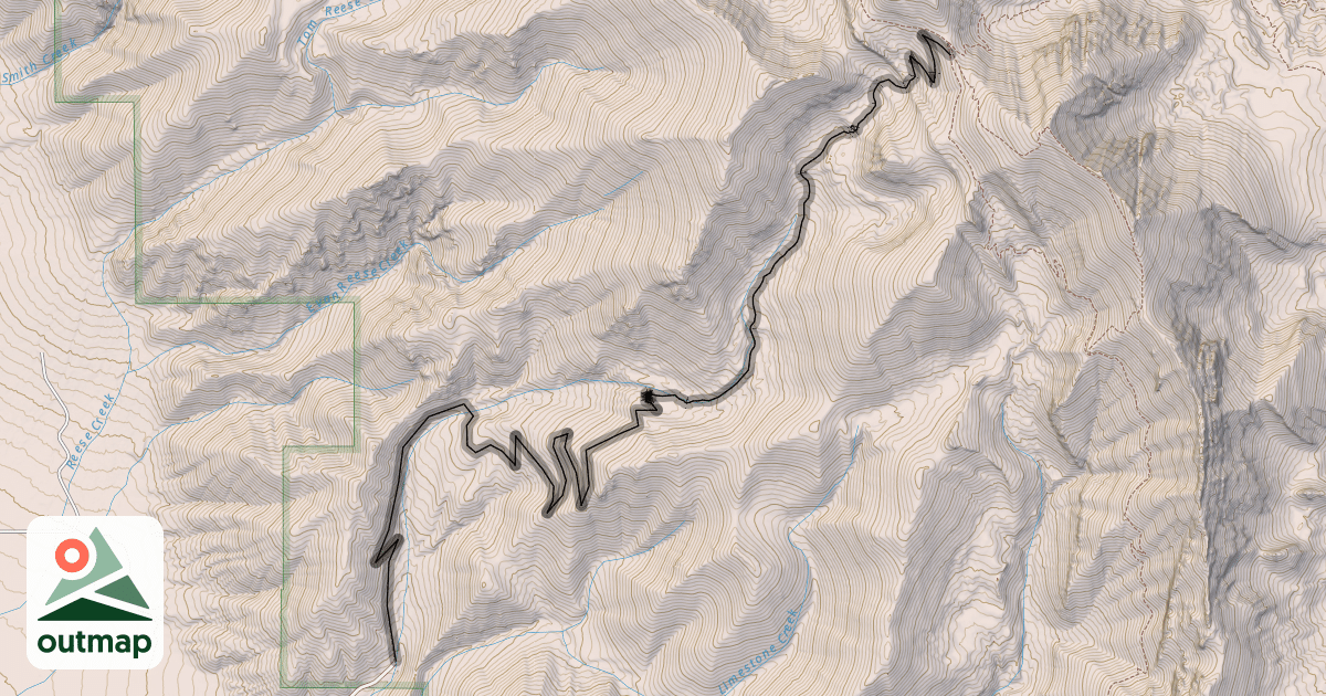 Map of Corbly Gulch Trail