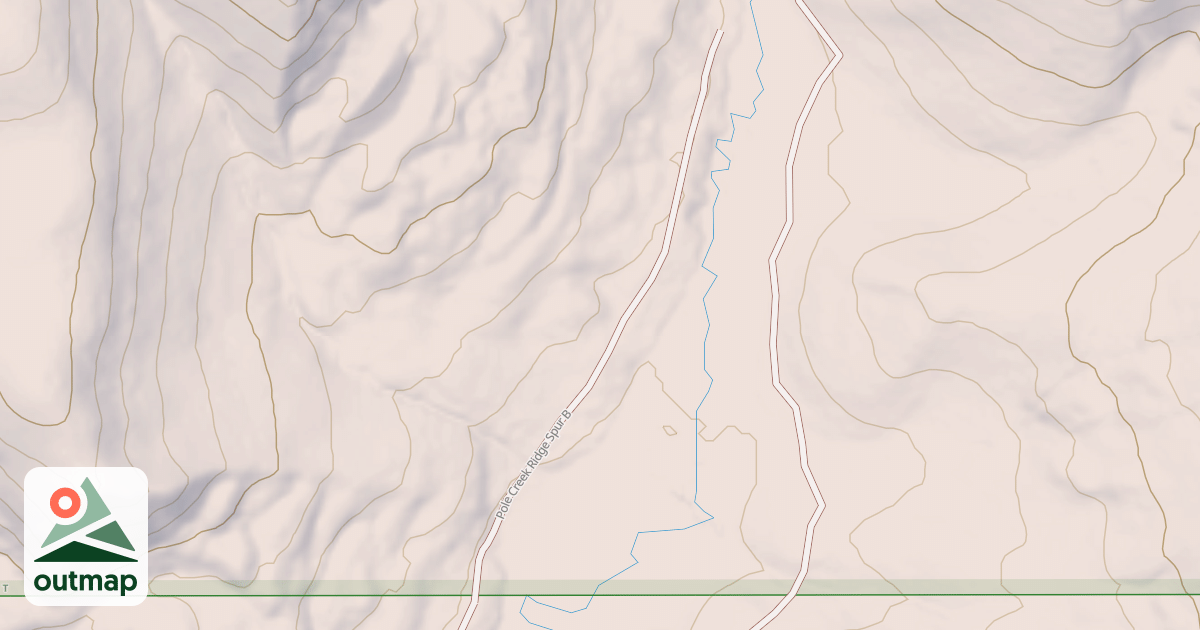 Map of POLE CREEK RIDGE SPUR B