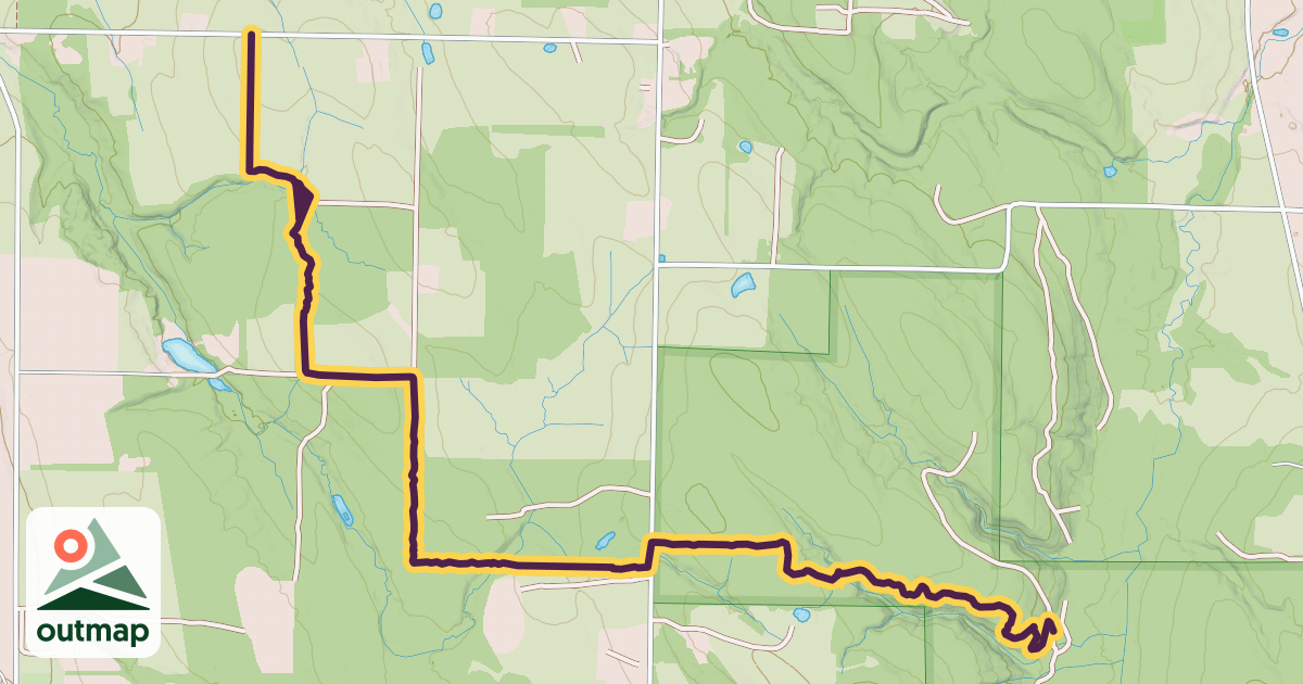Map of Fred J. Cusimano Westside Overland Trail