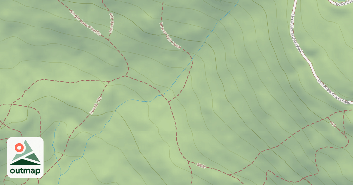 Map of Climbing Boulder