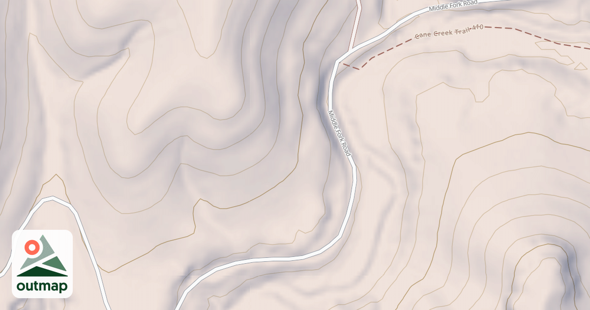 Map of CANE CREEK