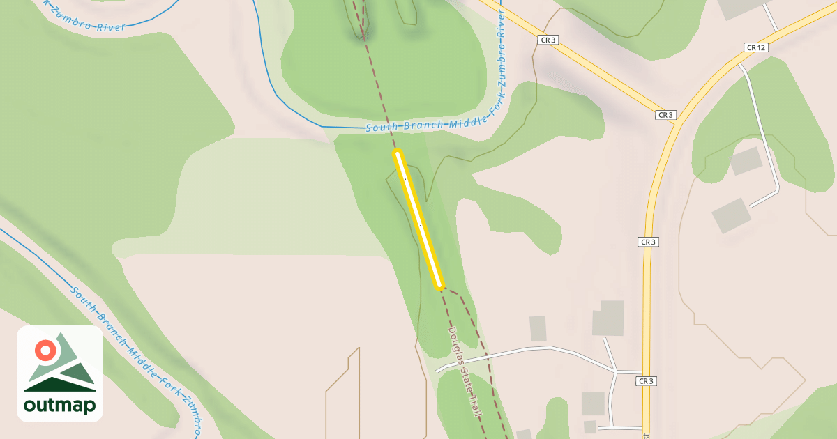 Map of Douglas State Trail