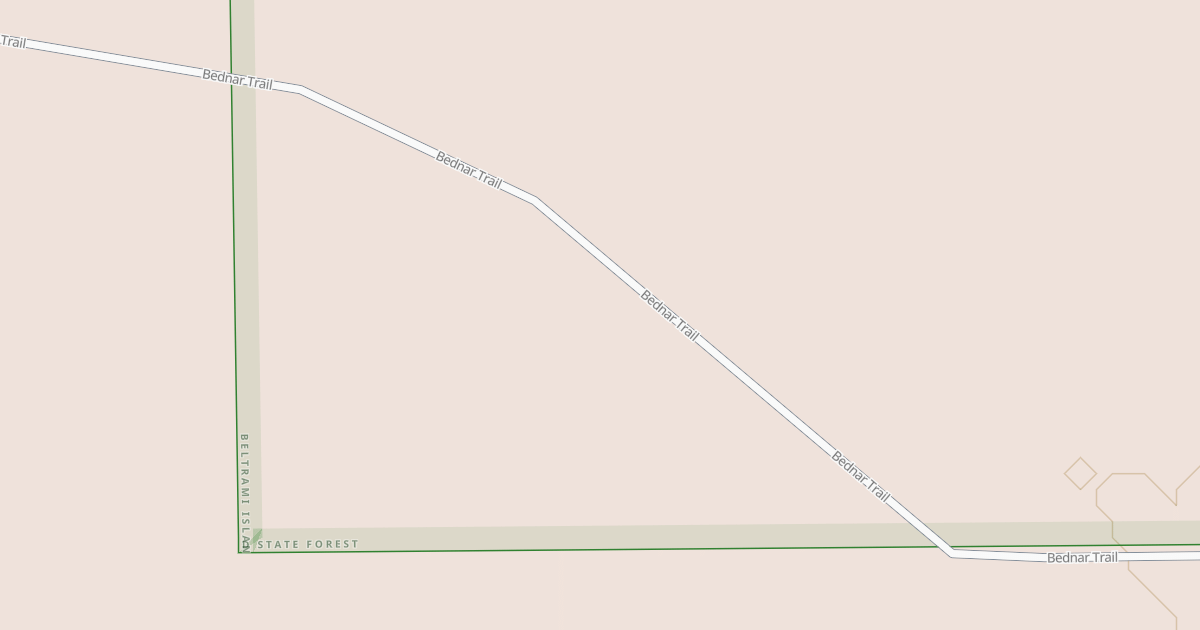 Map preview of Warroad/Roseau Trails