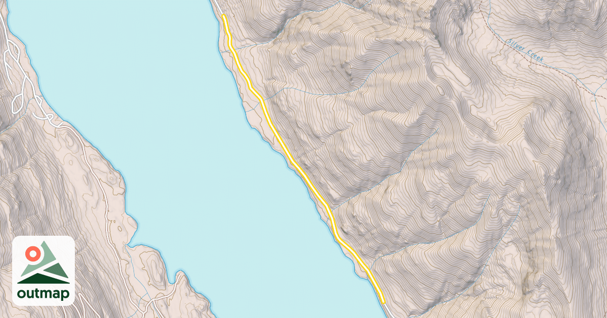 Map of National Forest Development Road 4818