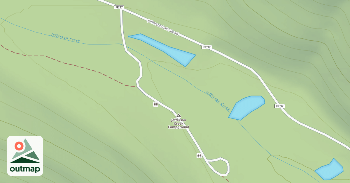 Map of JEFFERSON CREEK CG