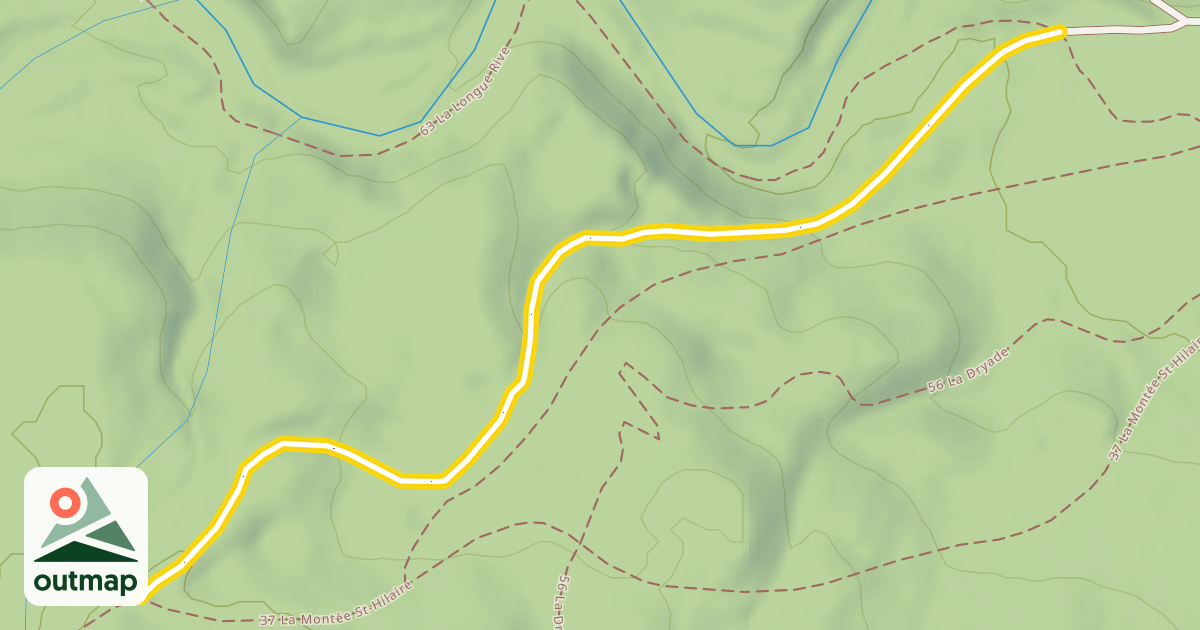 Map of 37 La Montée St-Hilaire