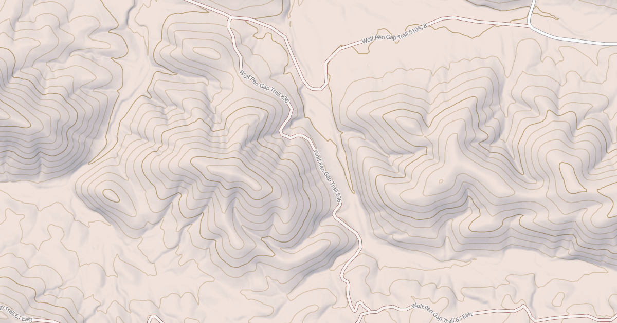 Map preview of WOLF PEN GAP 836