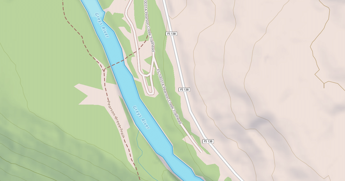 Map preview of PEARSON CREEK TRAILHEAD