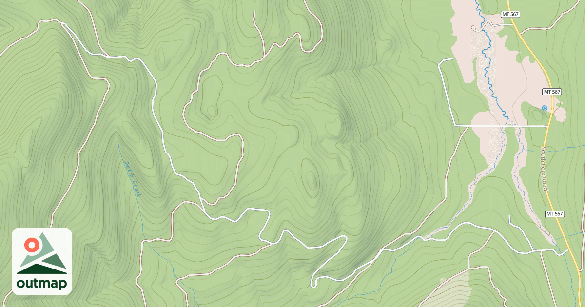Map of BURNT CREEK/DUTCH CREEK