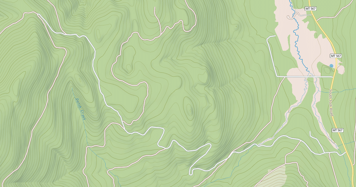 Map preview of BURNT CREEK/DUTCH CREEK