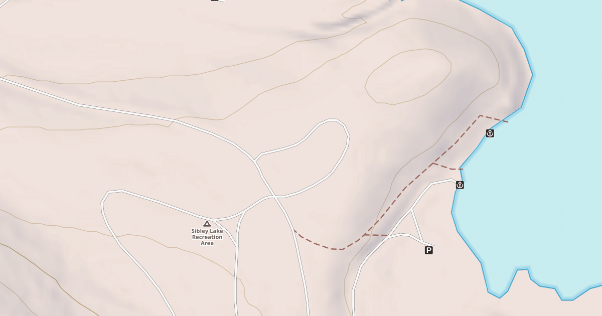 Map preview of SIBLEY LAKE (OLD LOOP) C.G.