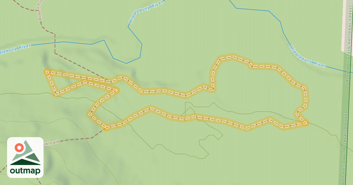 Map of Robert Frost Interpretive Trail