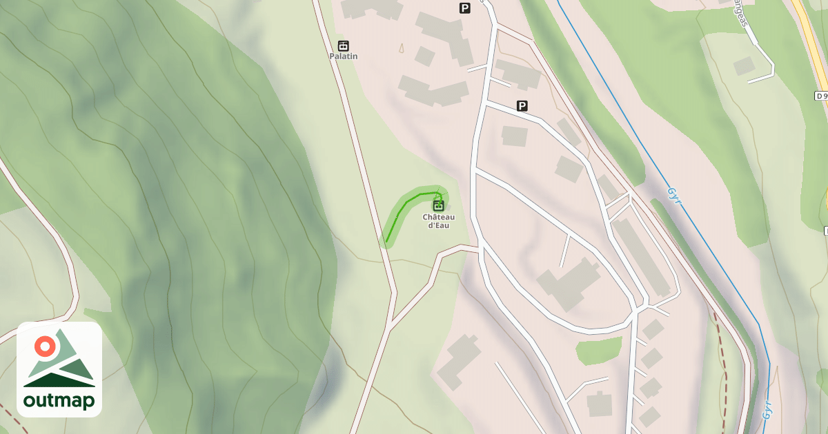 Map of Mur du Château d'eau