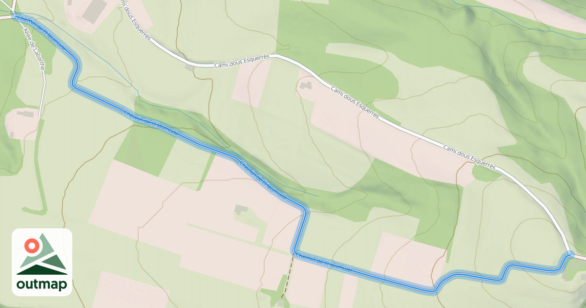 Map of Chemin de l'Haumude