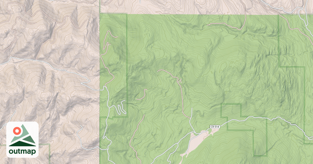 Map of USFS Motor Vehicle Use Map Roads {4114F0B6-3E00-475E-A541-4CD92E997E72}