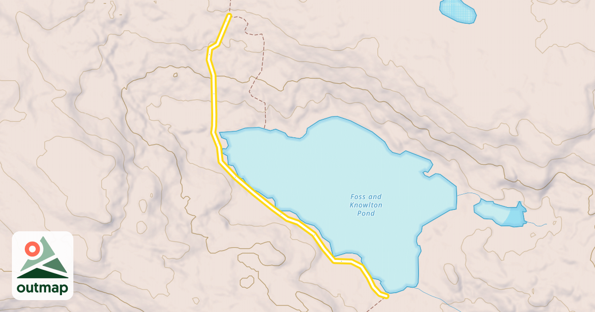 Map of Foss and Knowlton Trail