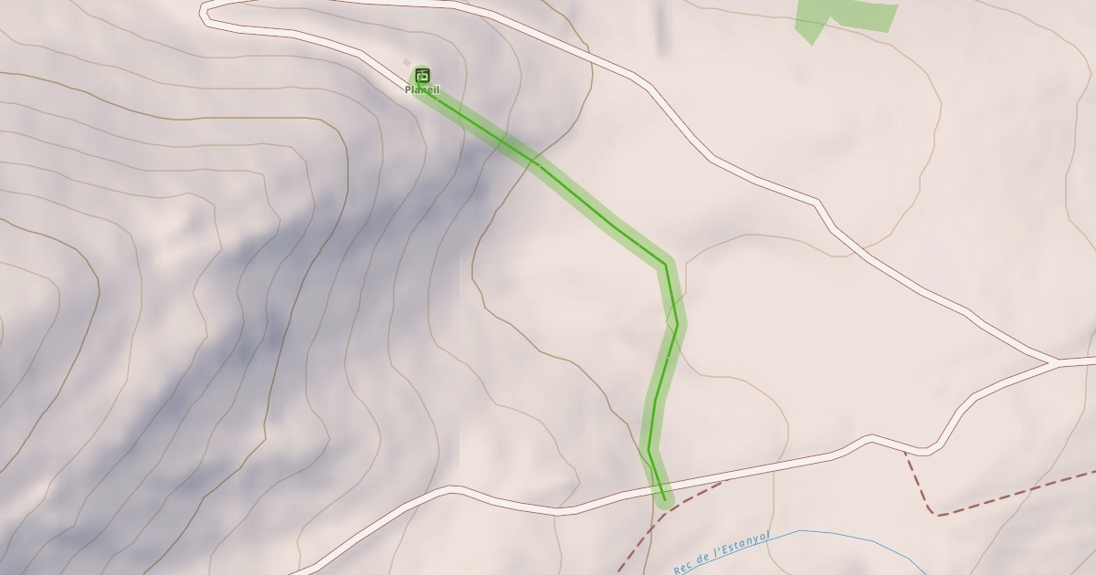 Map preview of Liaison Planeil - Font Frède
