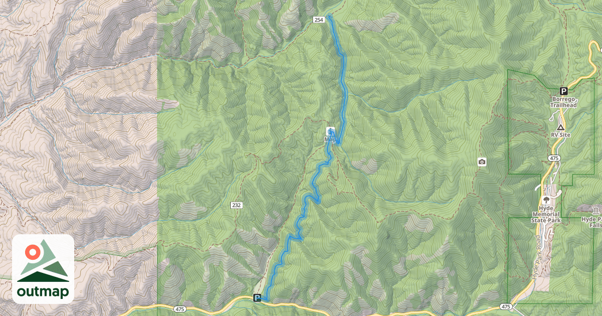 Map of Chamisa Trail