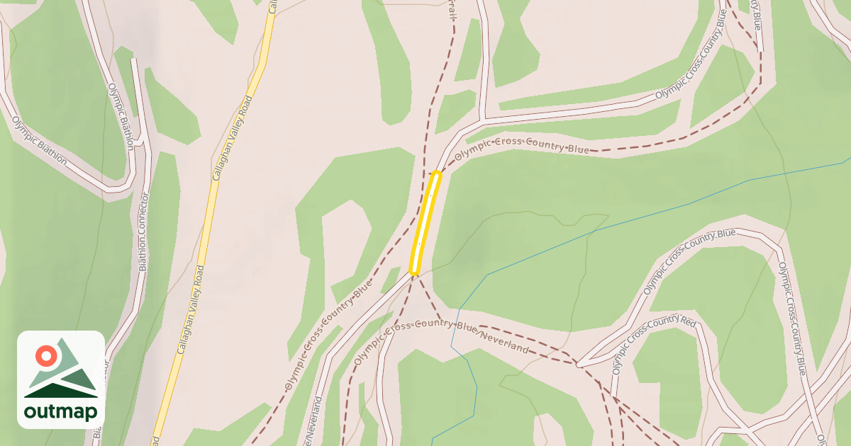 Map of Olympic Cross-Country Blue/Neverland
