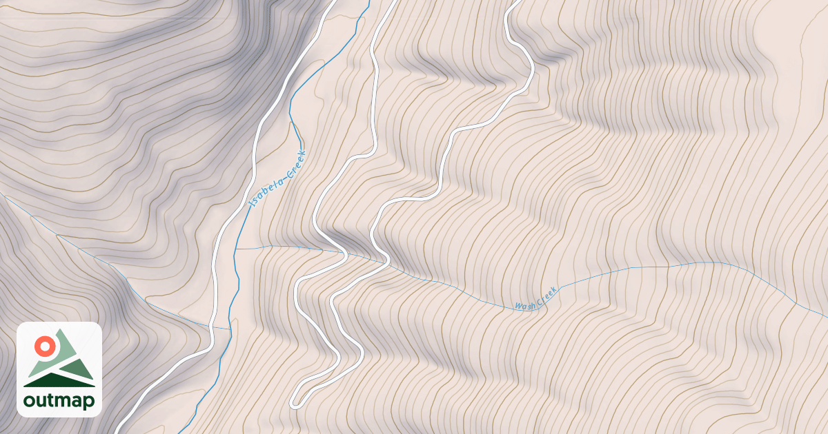 Map of ISABELLA CREEK