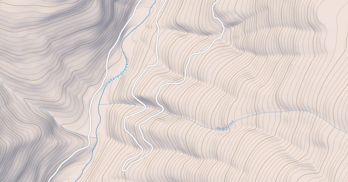 Map preview of ISABELLA CREEK