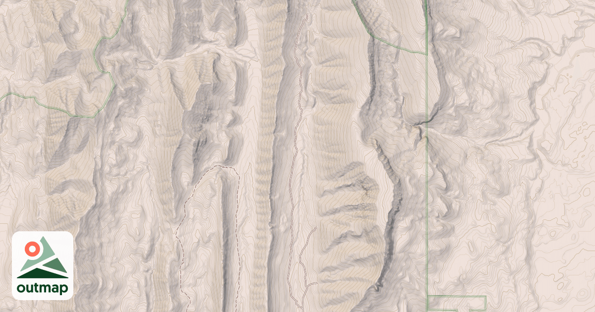 Map of Hannan Gulch West