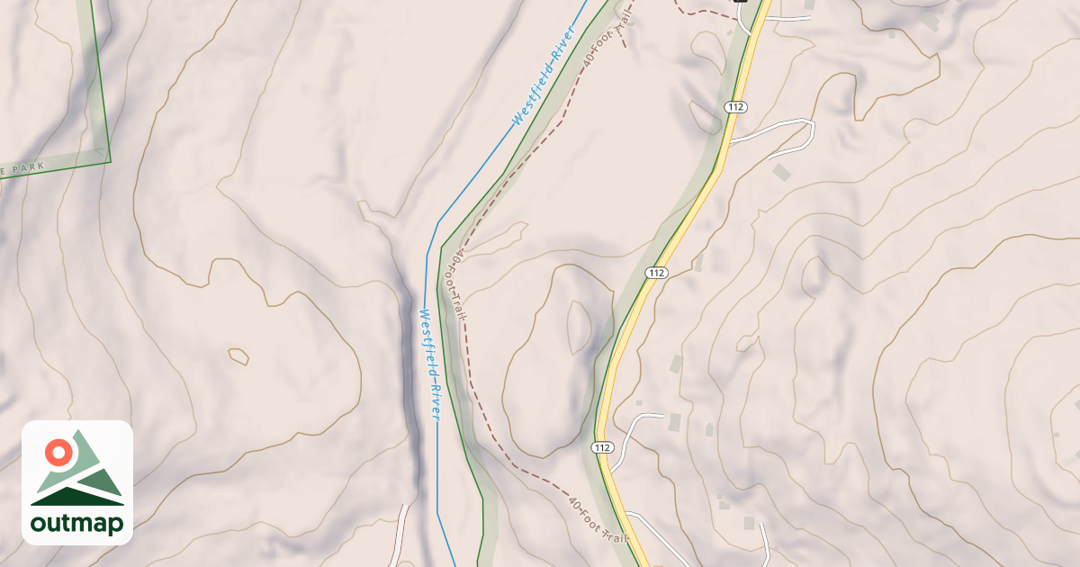 Map of 40 Foot Trail