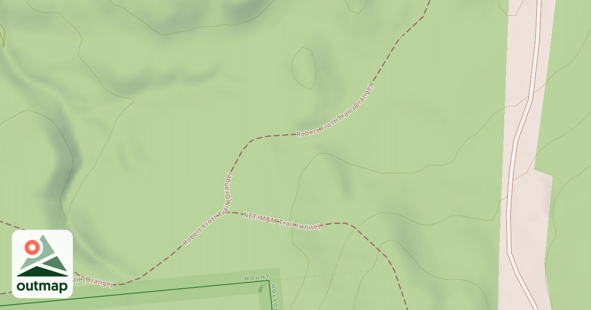 Map of Robert Frost Trail