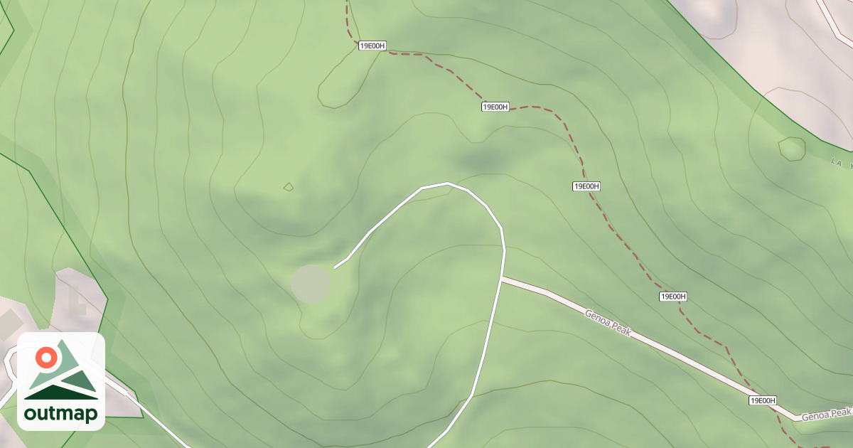 Map of GENOA PEAK WATER TANK