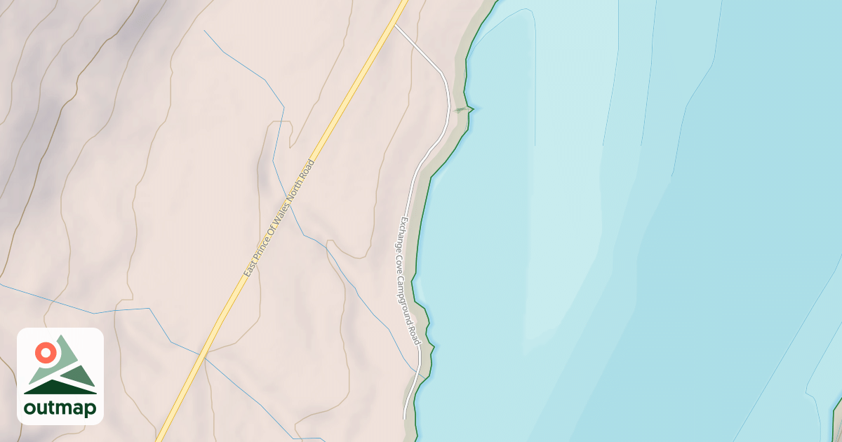Map of EXCHANGE COVE CAMPGROUND