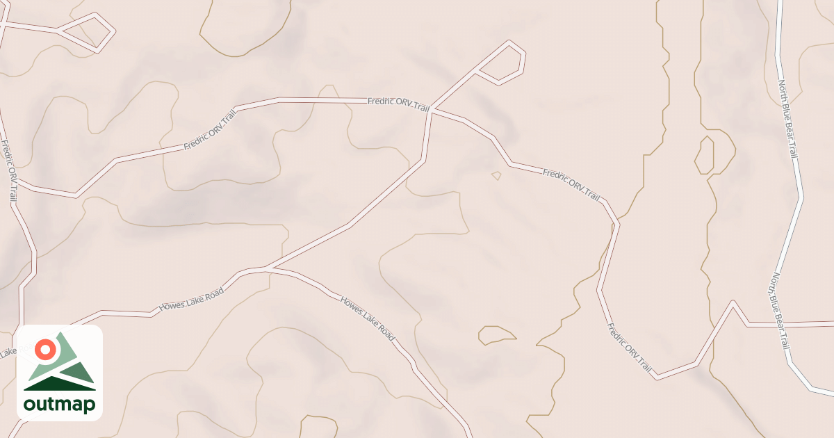 Map of Frederic Trail