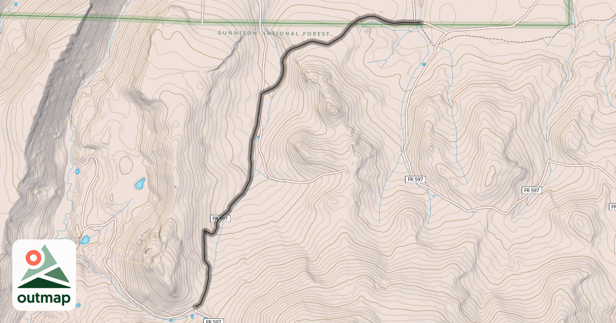 Map of Colorado Trail (Segment 19)