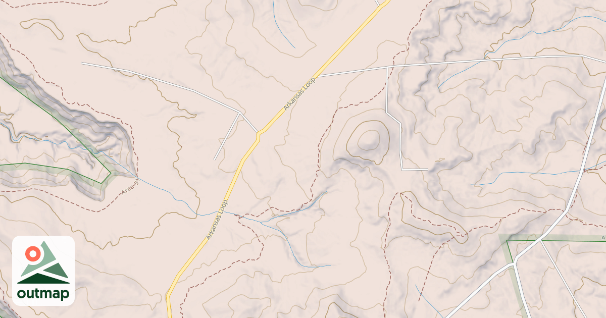 Map of Alien Run Trail (Outer Limits Loop)