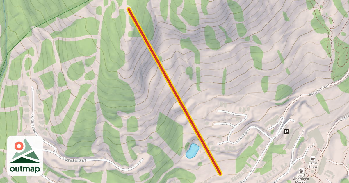 Map of Alpine Meadows Chair