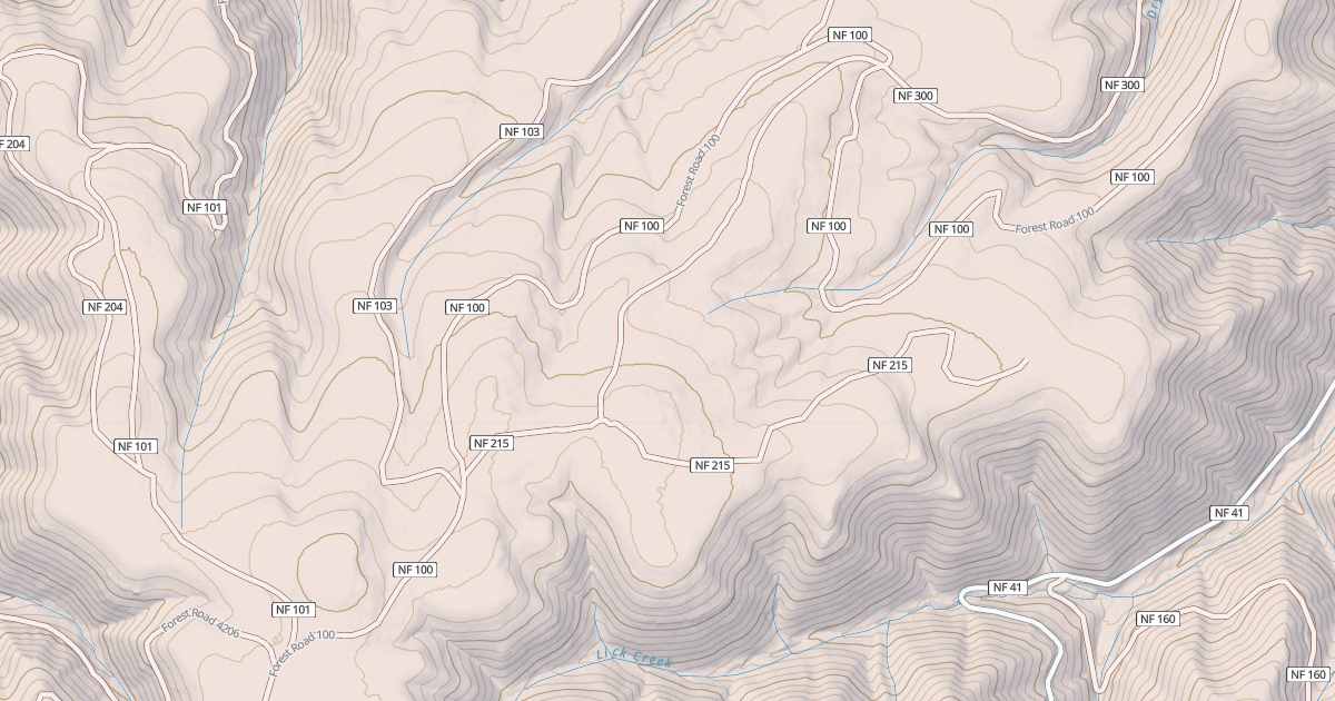 Map preview of MUD SPRING RIDGE