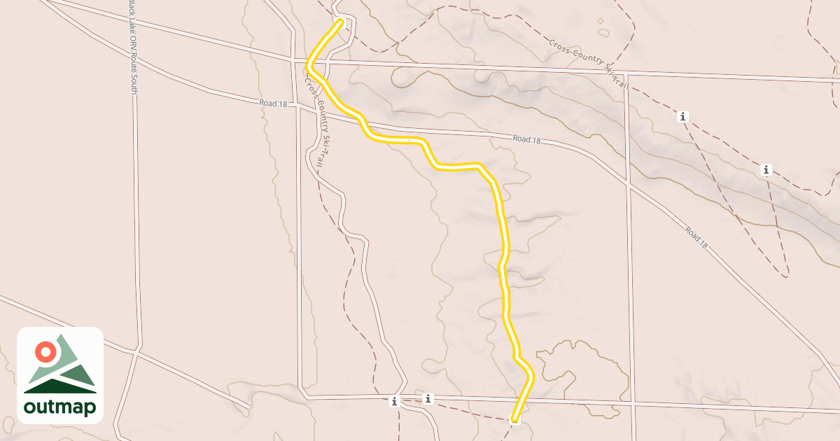 Map of Cross-Country Ski Trail