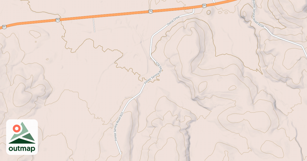 Map of HILL VIEW
